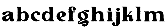 PeachMore-Regular Font LOWERCASE