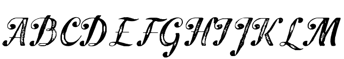 Peacher-Textured Font UPPERCASE
