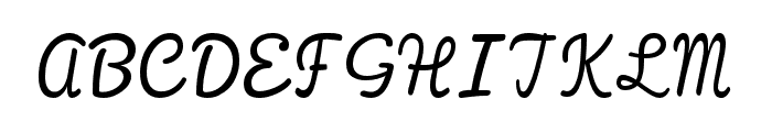 Peacy Regular Font UPPERCASE