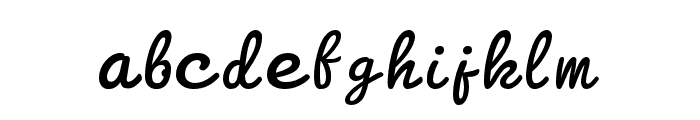 Peacy Regular Font LOWERCASE