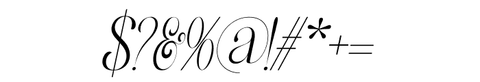 Pearl Tropical Oblique Font OTHER CHARS