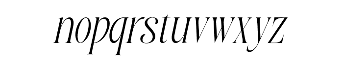 Pearl Tropical Oblique Font LOWERCASE