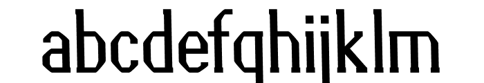 Pegged regular Font LOWERCASE