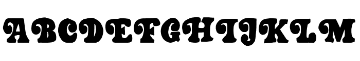 Pegia Display Regular Font UPPERCASE