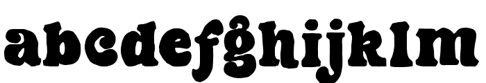 Pegia Display Regular Font LOWERCASE