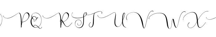 Pelangiscript Font UPPERCASE