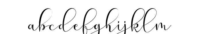 Pelangiscript Font LOWERCASE