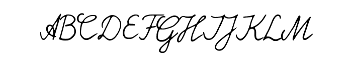 Pelargonium Regular Font UPPERCASE
