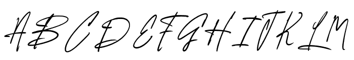 PelsiweSignature-Regular Font UPPERCASE