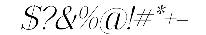 Pemberton Marsden Serif Italic Font OTHER CHARS