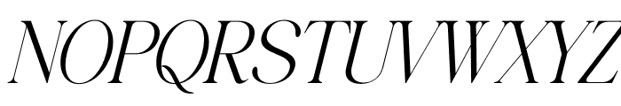 Pemberton Marsden Serif Italic Font UPPERCASE