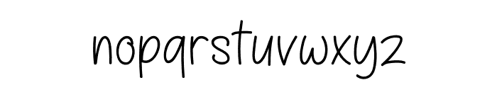 Pen Story Font LOWERCASE