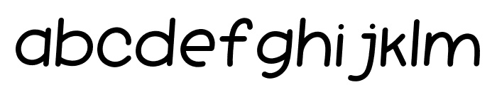 Pen and Marker Font - Italic Regular Font LOWERCASE