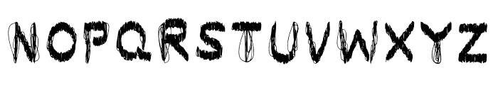 Pencil Scribble Bold Font UPPERCASE