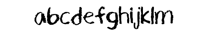 Pencil Sketch Regular Font LOWERCASE