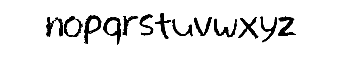 Pencil Sketch Regular Font LOWERCASE