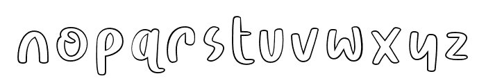 Pencil Story Outlline Regular Font LOWERCASE