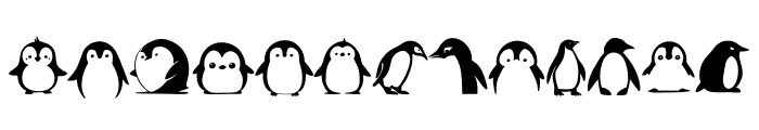 Penguin Designs Font UPPERCASE