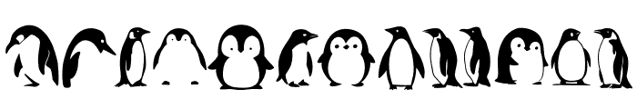 Penguin Designs Font UPPERCASE