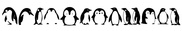 Penguin Designs Font LOWERCASE