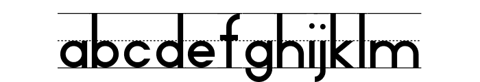 Penmanship Ledger Font LOWERCASE