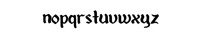 Pentacle Gothic Font LOWERCASE