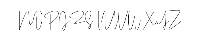Pentel Signature Font UPPERCASE