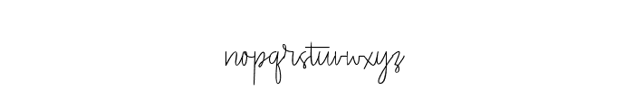 Pentel Signature Font LOWERCASE