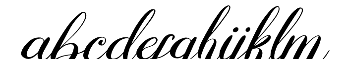 Pentona Minami Italic Font LOWERCASE