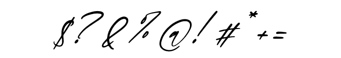 Penttanylon Italic Font OTHER CHARS
