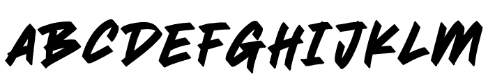 People Fight Font UPPERCASE