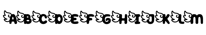 Peppy Pegasus Left Wing Font LOWERCASE