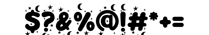 Peppy Pegasus Moon Star Font OTHER CHARS