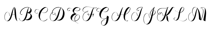 Perfect Calligraphy Font UPPERCASE