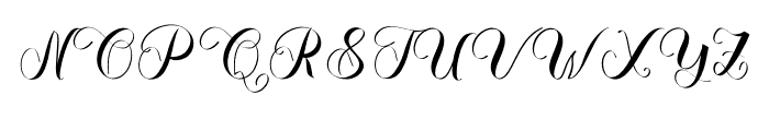 Perfect Calligraphy Font UPPERCASE