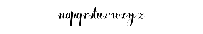Perfect Calligraphy Font LOWERCASE