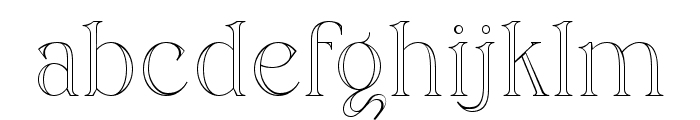 Perfect Christmas Outline Font LOWERCASE