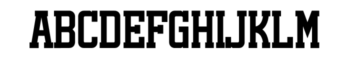 Perfect College Font UPPERCASE