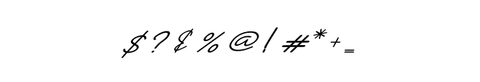 Perfect Cursive Font OTHER CHARS