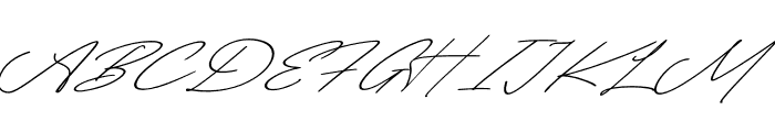 Perfect Cursive Font UPPERCASE