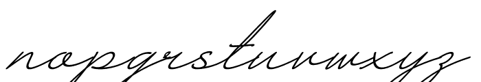 Perfect Cursive Font LOWERCASE