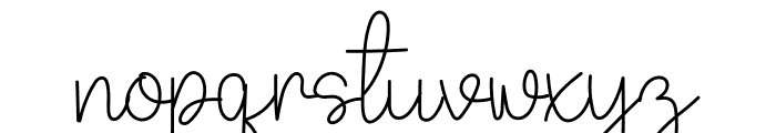 Perfect Signature Font LOWERCASE