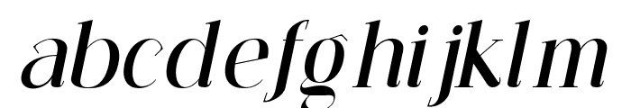 PerfectMoment-Italic Font LOWERCASE