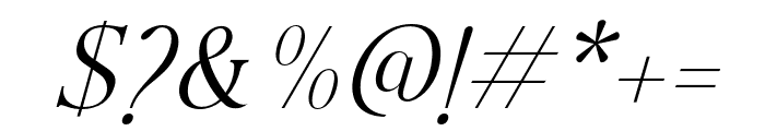 PerfectStrangers-Italic Font OTHER CHARS