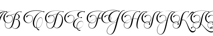 Perfectly Noted Calligraphy Font UPPERCASE