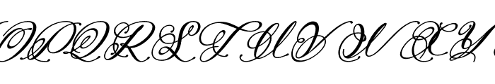 Perfecto Calligraphy Bold Italic Font UPPERCASE