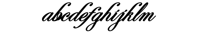 Perfecto Calligraphy Bold Italic Font LOWERCASE