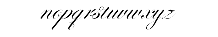 Perfecto Calligraphy Thin Italic Font LOWERCASE