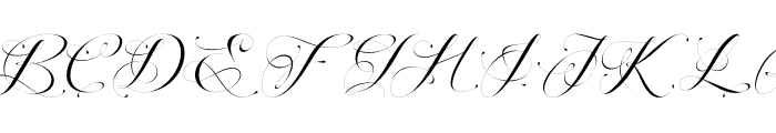 Perfecto Calligraphy Thin Font UPPERCASE