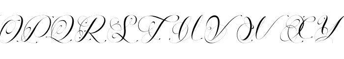 Perfecto Calligraphy Thin Font UPPERCASE